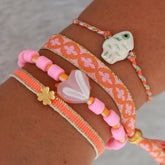 Armbanden set oranje zomer